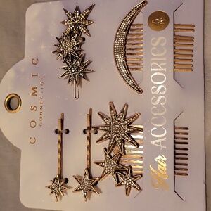 Cosmic Connection Star Hair Accessories Set Brand New Lp